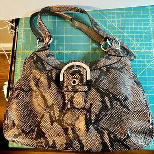 Coach Soho Lynn Python Bag